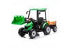Go Skitz Bruce The 24V Tractor with Roof and Trailer - Green