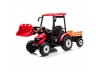 Go Skitz Bruce The 24V Tractor with Roof and Trailer - Red