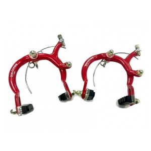 Dia Compe Old School BMX MX 890 Brake Callipers Front and Rear Red