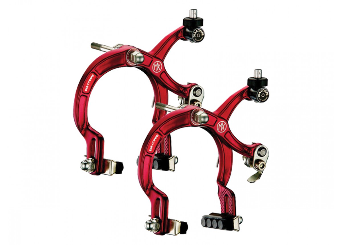 Dia Compe Old School BMX MX 1000 Brake Callipers Front and Rear Red