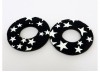 Flite Old School BMX Foam Grip Donuts Star Black & White