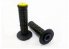 AME Old School BMX Unitron Grips Black over Yellow