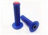 AME Old School BMX Unitron Grips Blue over Red