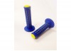 AME Old School BMX Unitron Grips Blue over Yellow