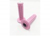 AME Old School BMX Unitron Grips Pink over White
