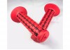 AME Old School BMX Dual Color Grips RED (Outside) over BLACK (Inside)
