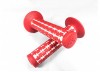 AME Old School BMX Dual Color Grips RED (Outside) over WHITE (Inside)