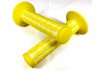 AME Old School BMX Dual Color Grips YELLOW (Outside) over WHITE (Inside)