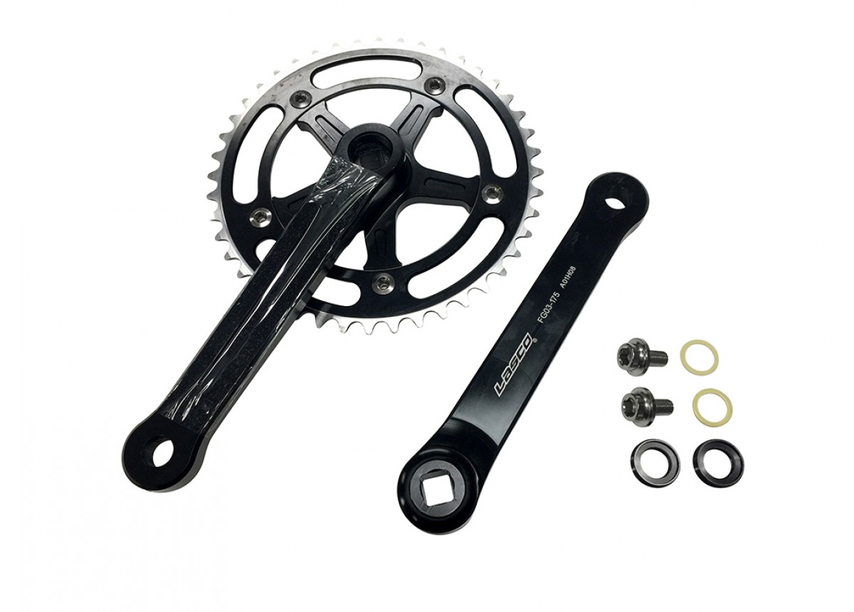 Old School BMX 3 Piece Crank Black