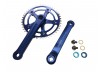 Old School BMX 3 Piece Crank Blue