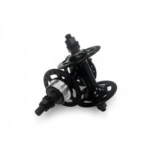 KT Old School BMX High Flanged Front and Rear Hubs Black