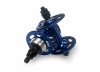KT Old School BMX High Flanged Front and Rear Hubs Blue