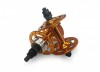 KT Old School BMX High Flanged Front and Rear Hubs Gold