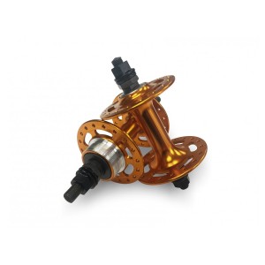 KT Old School BMX High Flanged Front and Rear Hubs Gold